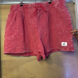 Jordan Women's Athletic Shorts in Washed Red